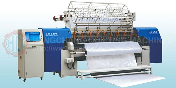 HC3500 High speed computerized multineedle shuttle less quilting machine