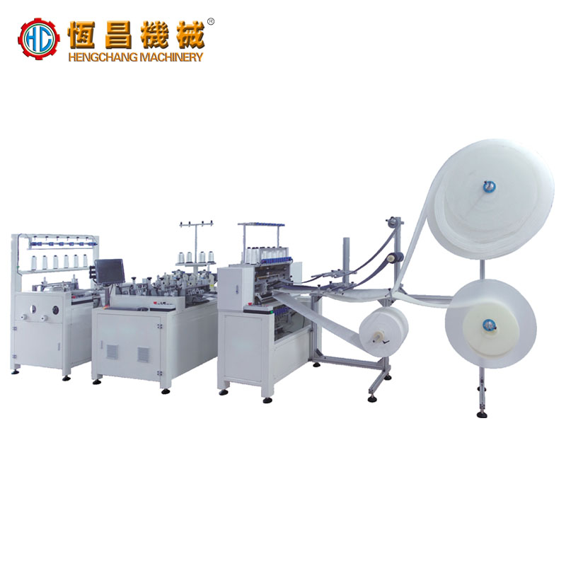 HC-SDL Double Sewing Heads Serging Machine + Double-Heads Decorative Machine + Linear Quilting Machine